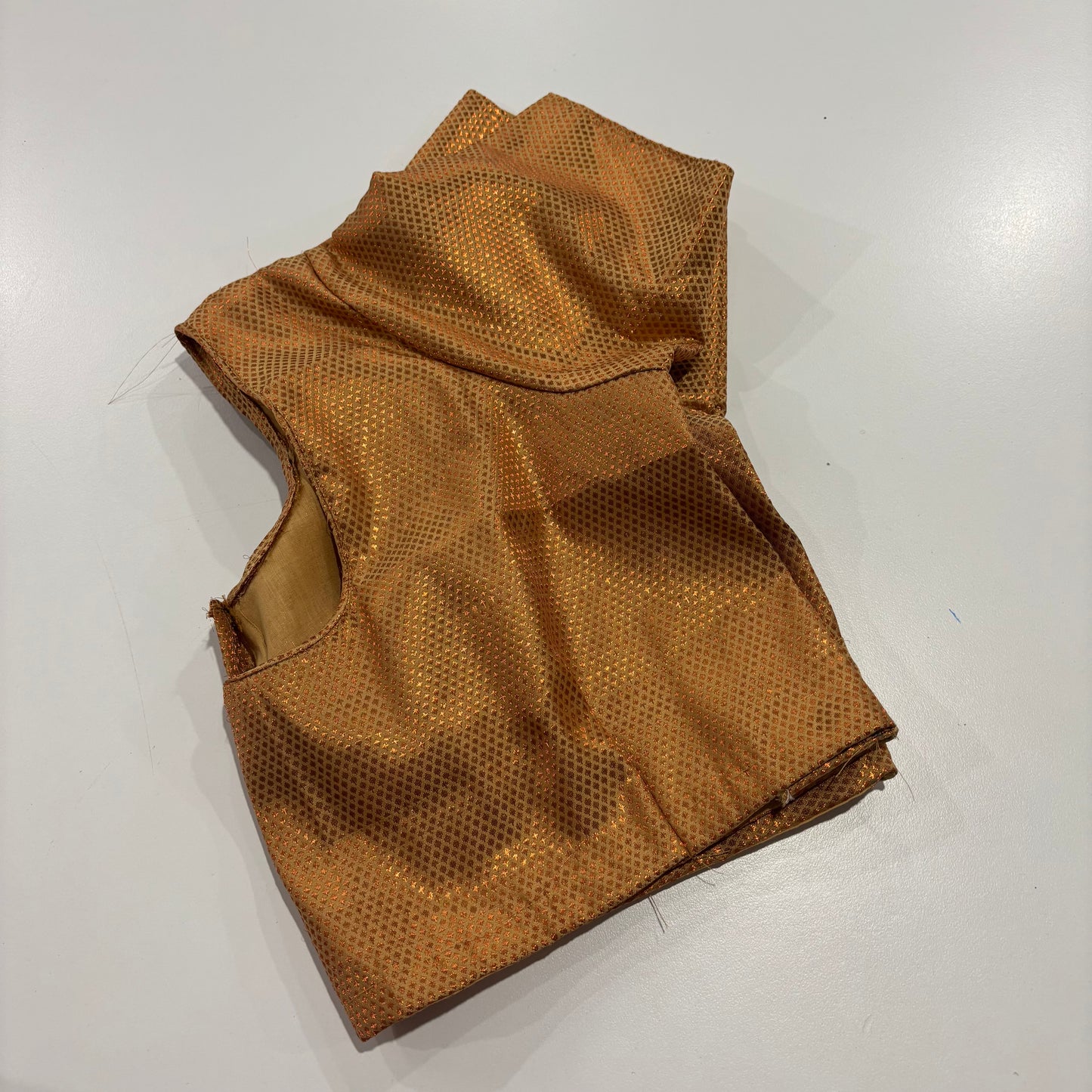 Copper Colour Plus Size Readymade Blouse Graceful Fit for Sarees