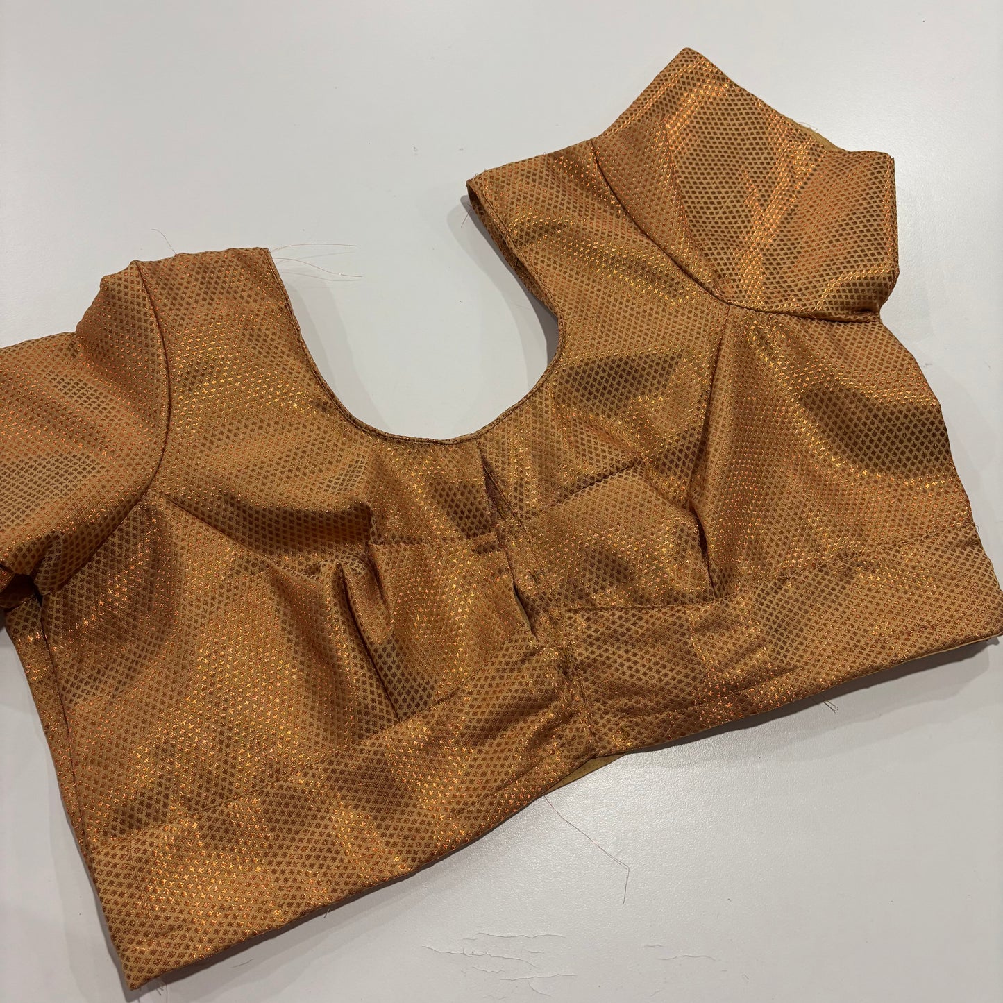 Copper Colour Plus Size Readymade Blouse Graceful Fit for Sarees