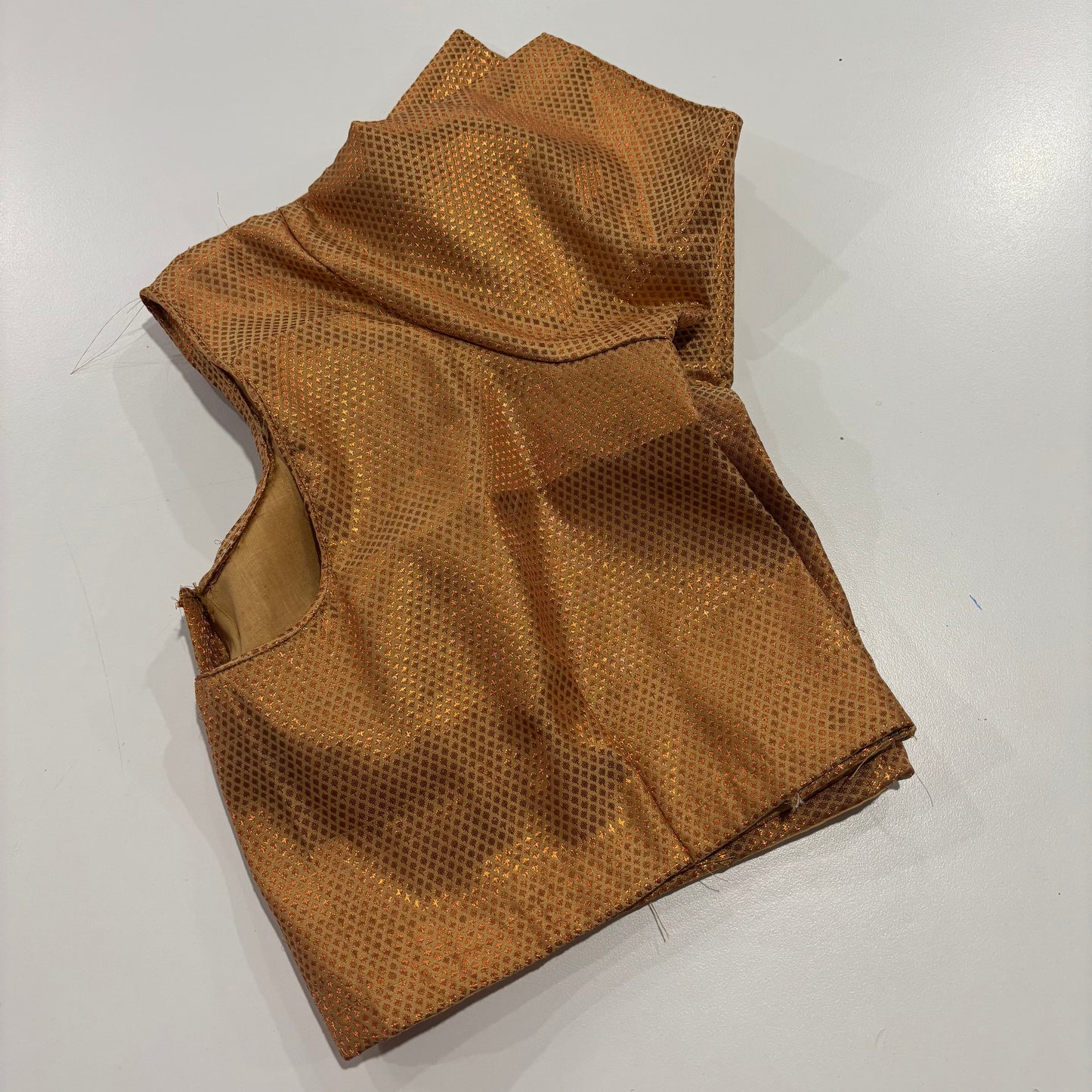 Copper Colour Plus Size Readymade Blouse Graceful Fit for Sarees