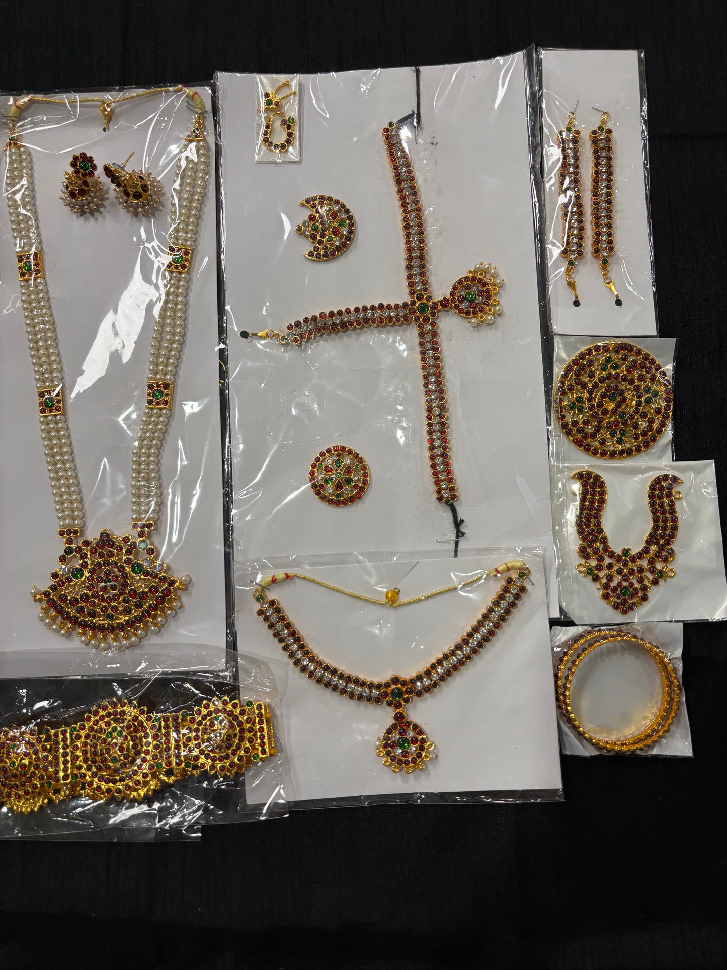 Kemp Stone Bharatanatyam Jewellery Set – Design 3