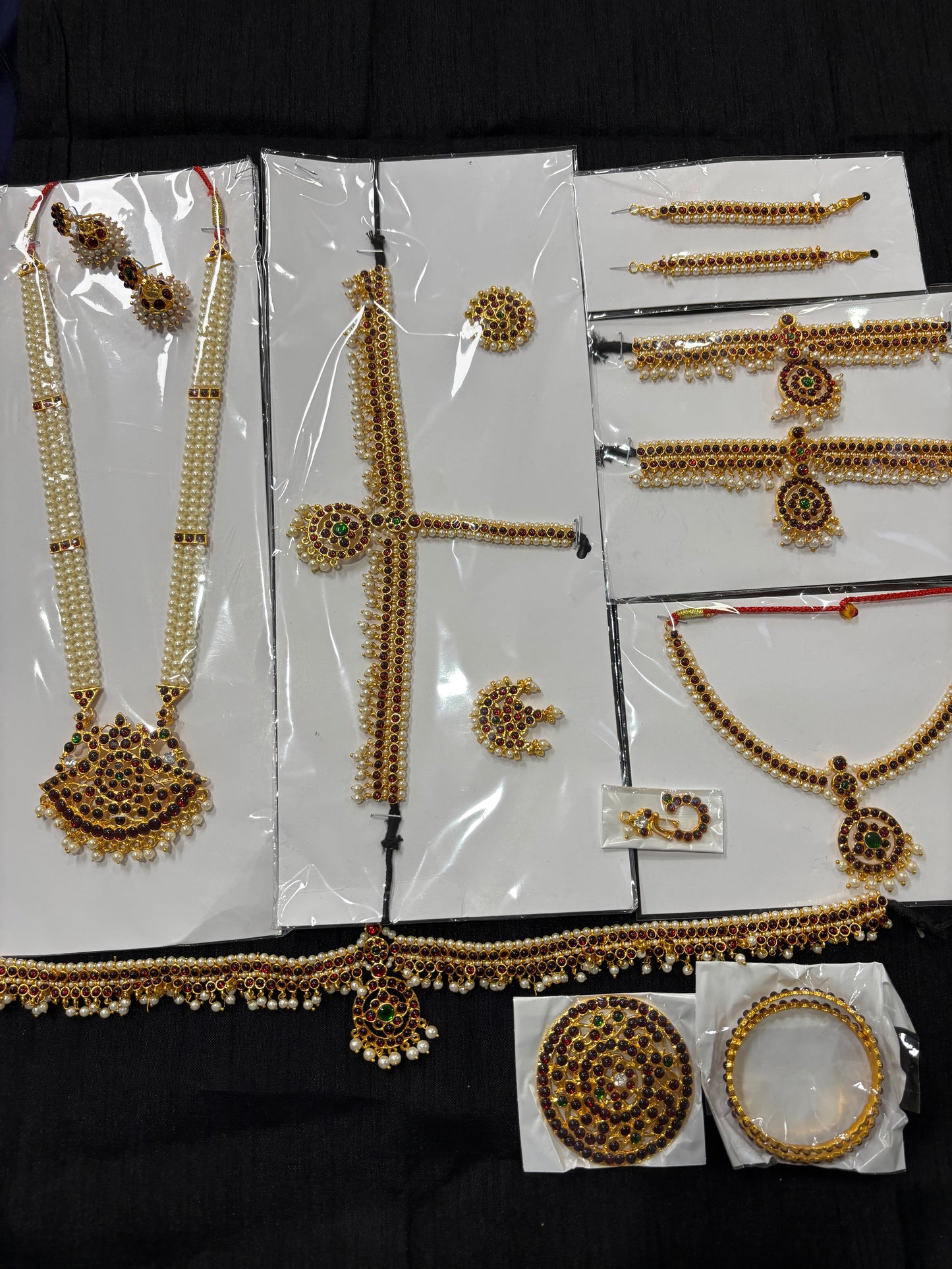 Premium Bharatanatyam Temple Jewellery – Kemp Stone Design 2
