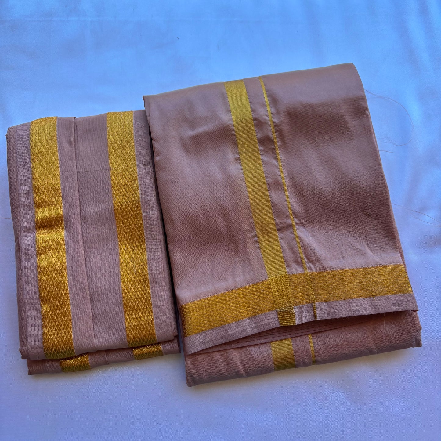 Pastel Pink Silk Vesti for Weddings & Temple Wear | Shrees Fashion