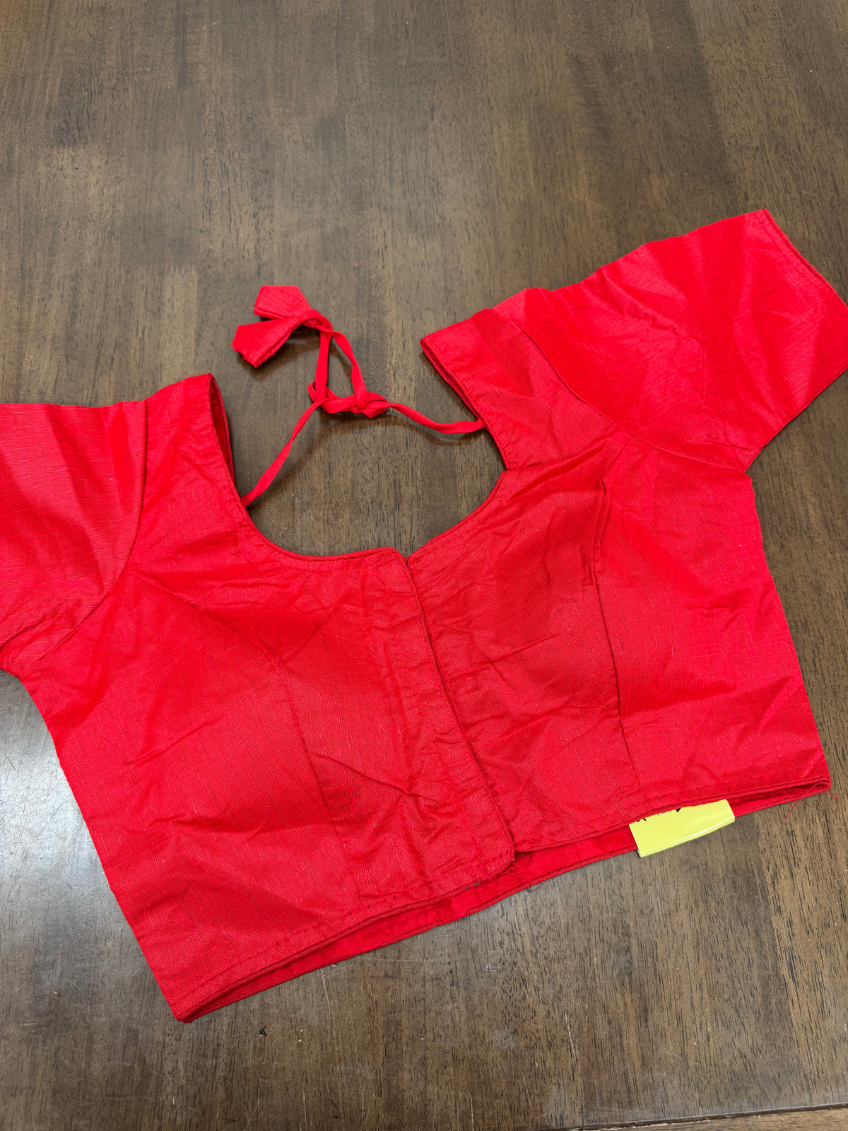 Premium Plain Red Blouse with Structured Fit