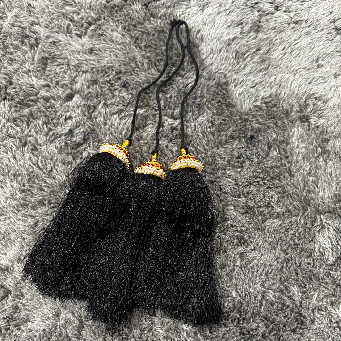 Kemp Stone Kunjalam for Hair – Bharatanatyam (Traditional Dance Accessory)