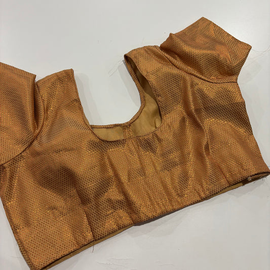 Copper Colour Plus Size Readymade Blouse Graceful Fit for Sarees