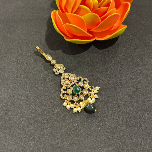 Green Stones Victorian Tikka – Classic Elegance with a Touch of Vintage Charm