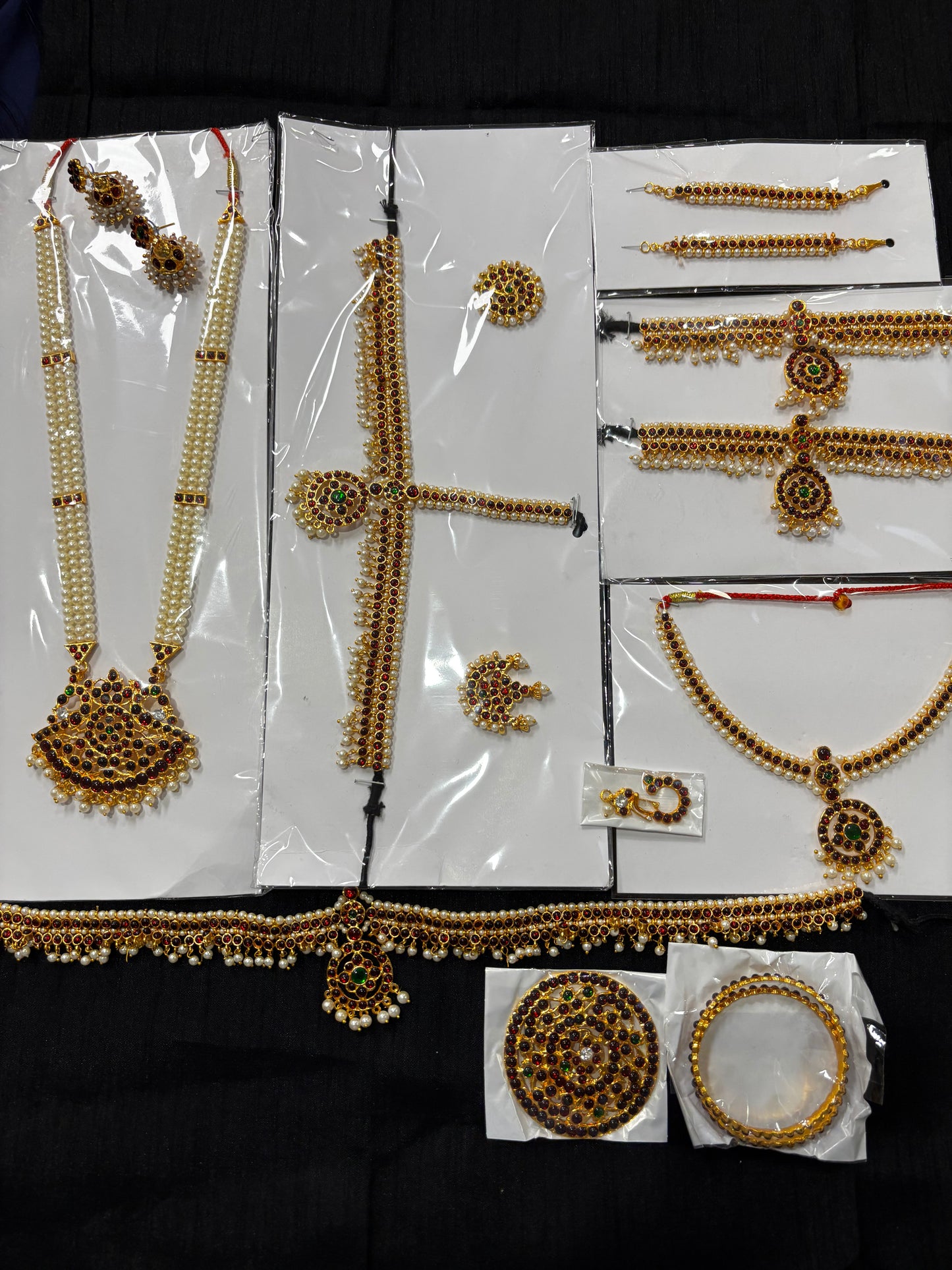 Premium Bharatanatyam Temple Jewellery – Kemp Stone Design 2