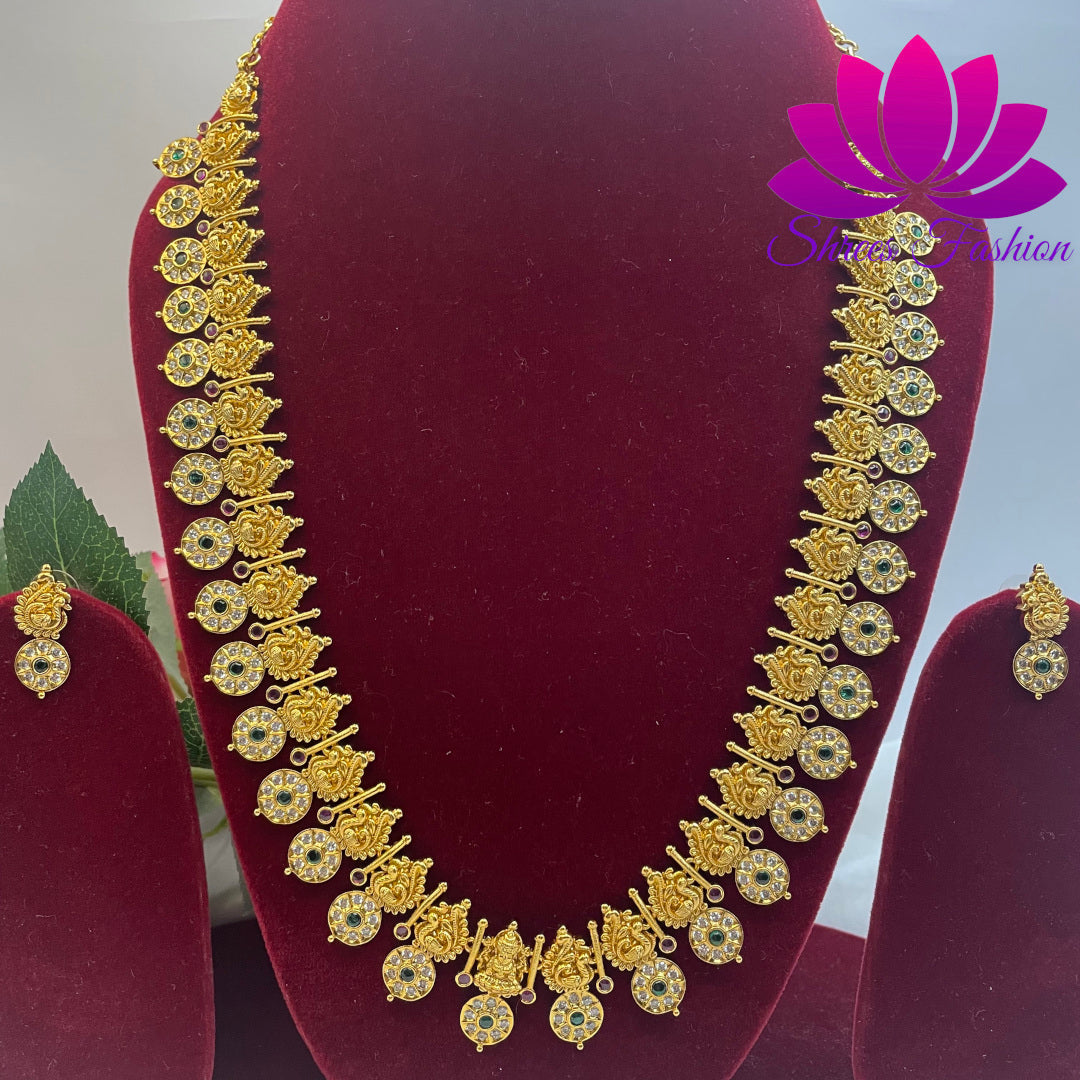 Eternal Radiance: Peacock-Inspired Chakra Necklace | Shrees Fashion