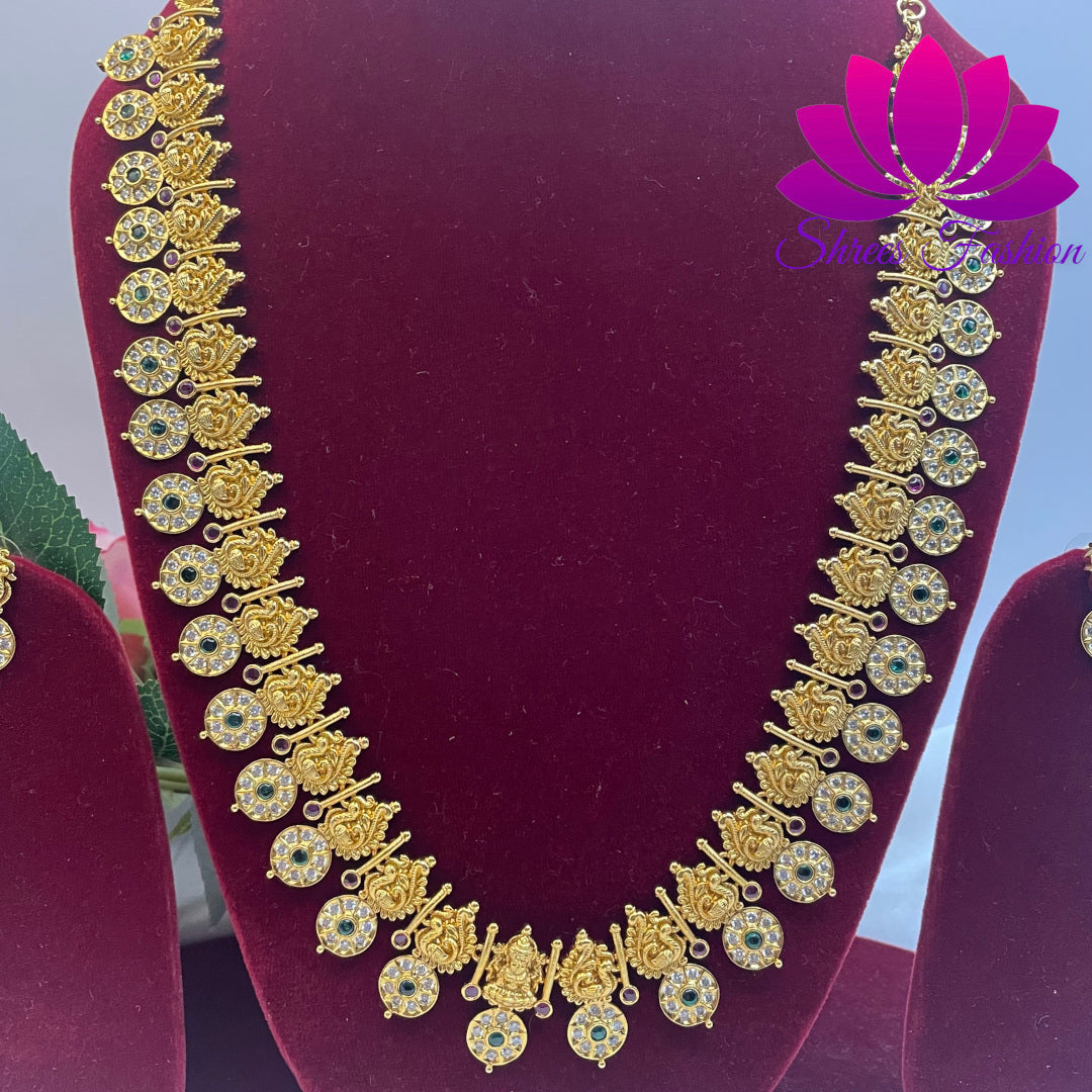 Eternal Radiance: Peacock-Inspired Chakra Necklace | Shrees Fashion