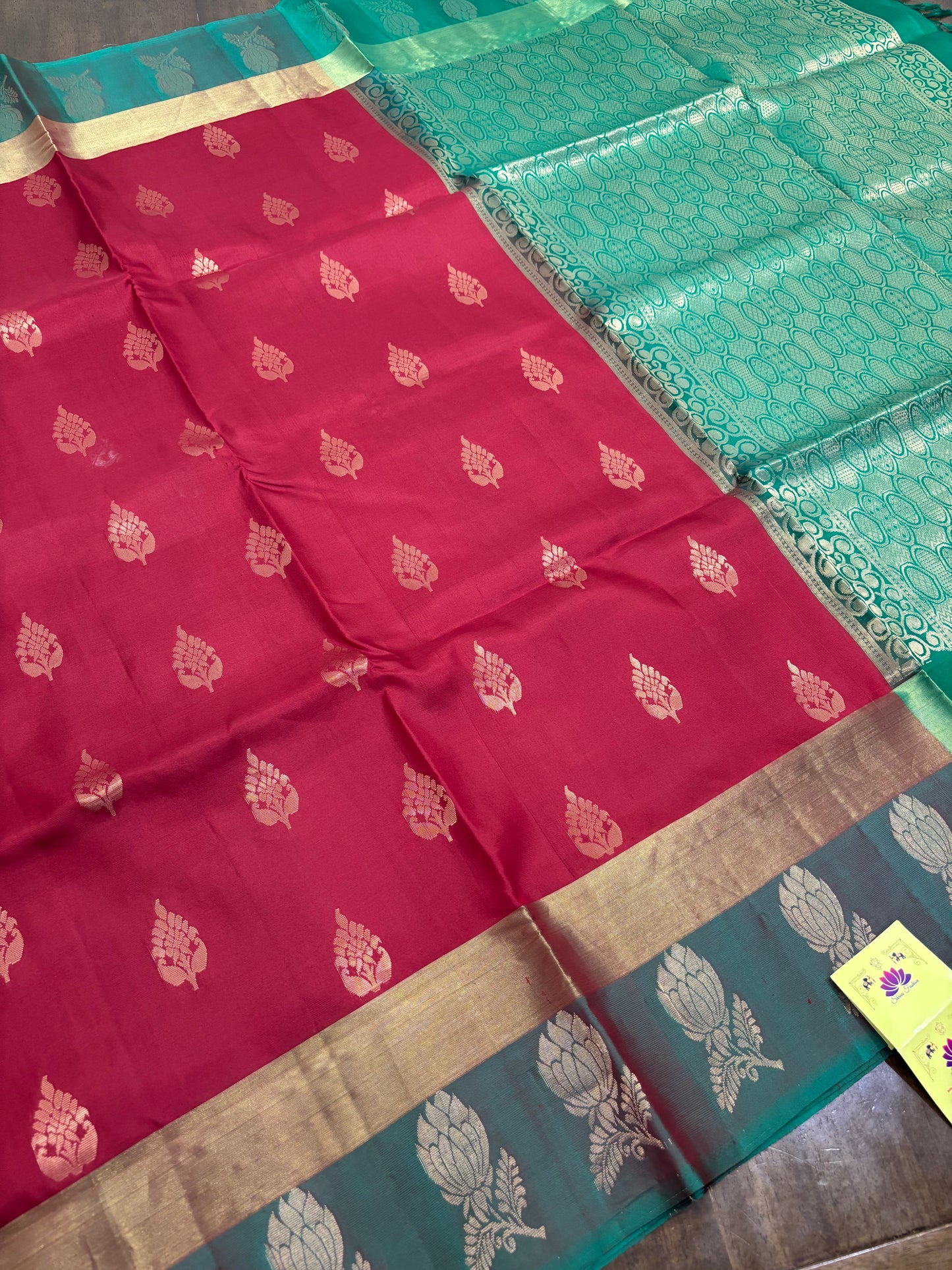 Maroon & Green Kanchipuram Soft Silk Saree with Traditional Elegance