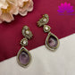 Purple Majesty: Victorian Stones Earrings