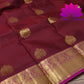 Exquisite Pure Silk Saree in Maroon with Pink Pallu | Online Silk Sarees Melbourne