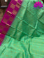 Classic Green With Pink Color Kanchipuram Silk Saree | Silk Mark India Certified